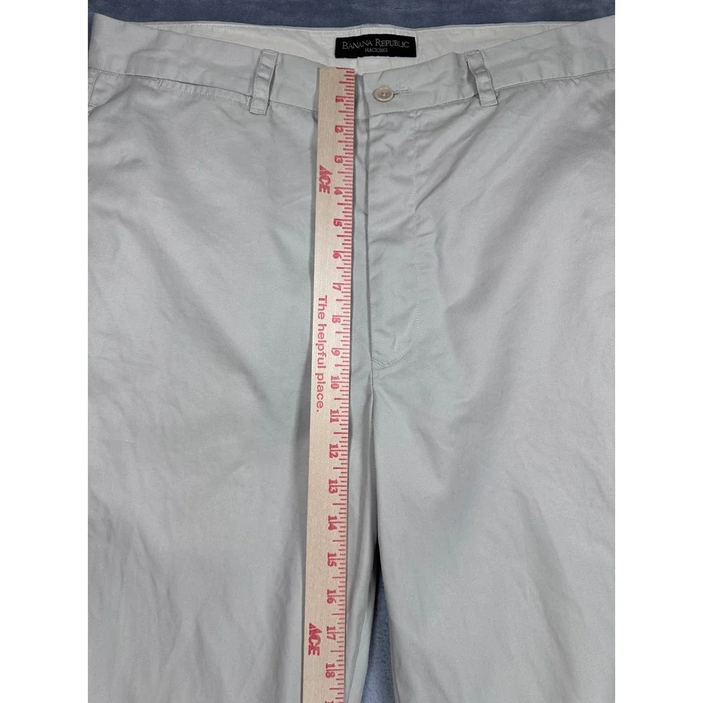 Banana Republic Hacking Chinos Mens 36R Light Khaki Beige 100% Cotton Pants